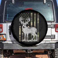Deer Hunting American Camouflage Flag Spare Tire Cover