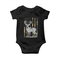 Deer Hunting American Camouflage Flag Baby Onesie