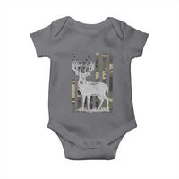 Deer Hunting American Camouflage Flag Baby Onesie