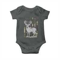 Deer Hunting American Camouflage Flag Baby Onesie