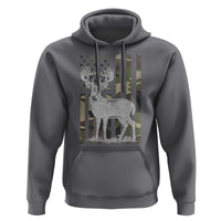 Deer Hunting American Camouflage Flag Hoodie