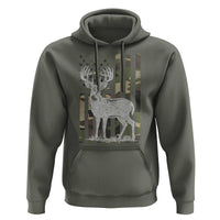 Deer Hunting American Camouflage Flag Hoodie