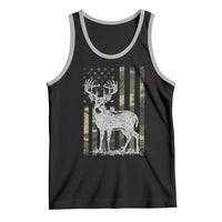 Deer Hunting American Camouflage Flag Tank Top
