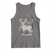 Deer Hunting American Camouflage Flag Tank Top
