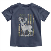 Deer Hunting American Camouflage Flag Toddler T Shirt