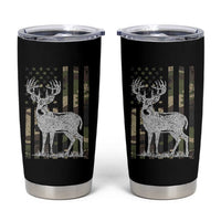 Deer Hunting American Camouflage Flag Tumbler Cup