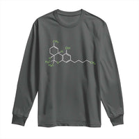 Marijuana Long Sleeve Shirt Cannabis Weed Pot Molecule THC Stoner Gift