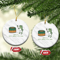 Funny Frog Ceramic Ornament Thats It You're Going In The Soup Weird Weirdcore Meme - Wonder Print Shop
