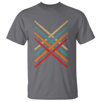 Retro Vintage Drummer T Shirt 70s 80s Distressed Drum Sticks - Wonder Print Shop