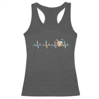 Drums Heartbeat Racerback Tank Top Drummer Percussionist Silhouette - Wonder Print Shop