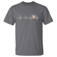 Drums Heartbeat T Shirt Drummer Percussionist Silhouette - Wonder Print Shop