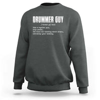 Funny Drummer Guy Sweatshirt Definition Vintage Drums Drumming - Wonder Print Shop