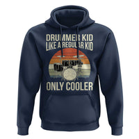 Funny Drummer Kid Hoodie Like A Regular Kid But Cooler Boys Girls Kids - Wonder Print Shop