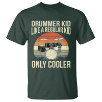 Funny Drummer Kid T Shirt Like A Regular Kid But Cooler Boys Girls Kids - Wonder Print Shop
