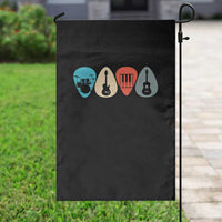 Guitar Pick Garden Flag Retro Music Instrument - Wonder Print Shop