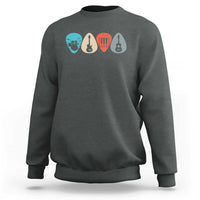 Guitar Pick Sweatshirt Retro Music Instrument - Wonder Print Shop