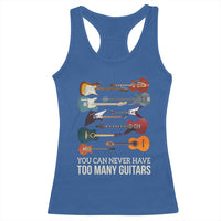Funny Guitarist Racerback Tank Top You Can Never Have Too Many Guitars Vintage Guitar Lineup - Wonder Print Shop