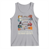 Funny Guitarist Tank Top You Can Never Have Too Many Guitars Vintage Guitar Lineup - Wonder Print Shop
