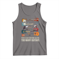 Funny Guitarist Tank Top You Can Never Have Too Many Guitars Vintage Guitar Lineup - Wonder Print Shop