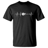 Guitar Heartbeat T Shirt Funny Guitarist Guitars Music Lovers - Wonder Print Shop