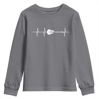 Guitar Heartbeat Youth Sweatshirt Funny Guitarist Guitars Music Lovers - Wonder Print Shop