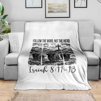Follow the Word Not The Herd Throw Blanket Vintage Bible Verse Christian Country Highland Cow Boho - Wonder Print Shop