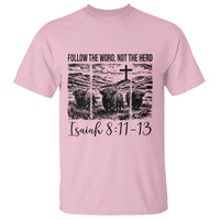 Follow the Word Not The Herd T Shirt Vintage Bible Verse Christian Country Highland Cow Boho - Wonder Print Shop