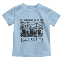 Follow the Word Not The Herd Toddler T Shirt Vintage Bible Verse Christian Country Highland Cow Boho - Wonder Print Shop