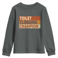 Toilet Clogging Champion Youth Sweatshirt - Wonder Print Shop