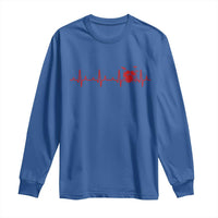 Drums Heartbeat Long Sleeve Shirt Drummer Percussionist - Wonder Print Shop