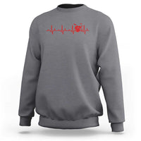 Drums Heartbeat Sweatshirt Drummer Percussionist - Wonder Print Shop