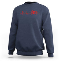 Drums Heartbeat Sweatshirt Drummer Percussionist - Wonder Print Shop