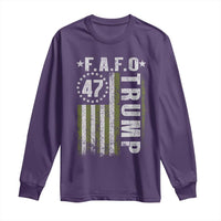Funny Fafo Long Sleeve Shirt President 47 FDT American Flag