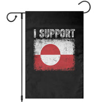 I Support Greenland Garden Flag Grunge Flag