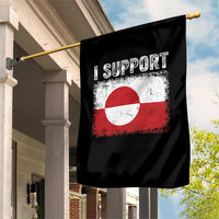 I Support Greenland Garden Flag Grunge Flag