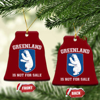 Greenland Is Not For Sale Ceramic Ornament Polar Bear Vintage Political Protest