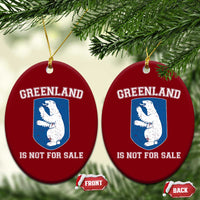 Greenland Is Not For Sale Ceramic Ornament Polar Bear Vintage Political Protest