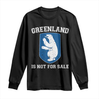 Greenland Is Not For Sale Long Sleeve Shirt Polar Bear Vintage Political Protest