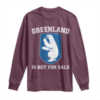 Greenland Is Not For Sale Long Sleeve Shirt Polar Bear Vintage Political Protest