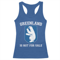 Greenland Is Not For Sale Racerback Tank Top Polar Bear Vintage Political Protest