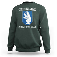 Greenland Is Not For Sale Sweatshirt Polar Bear Vintage Political Protest