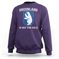 Greenland Is Not For Sale Sweatshirt Polar Bear Vintage Political Protest