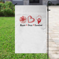 Peace Love Greenland Garden Flag Sunflower Flag Stand With Greenland