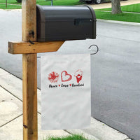 Peace Love Greenland Garden Flag Sunflower Flag Stand With Greenland