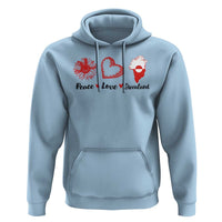 Peace Love Greenland Hoodie Sunflower Flag Stand With Greenland