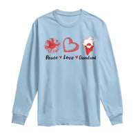 Peace Love Greenland Long Sleeve Shirt Sunflower Flag Stand With Greenland