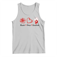 Peace Love Greenland Tank Top Sunflower Flag Stand With Greenland