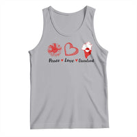 Peace Love Greenland Tank Top Sunflower Flag Stand With Greenland
