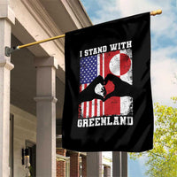 I Stand With Greenland Garden Flag Greenlander US Flag Greenland American Usa America