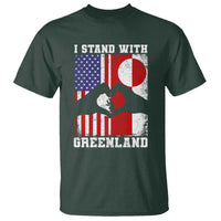 I Stand With Greenland T Shirt Greenlander US Flag Greenland American Usa America